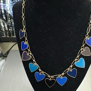 Park Lane Cobalt Heart Necklace Retail $128